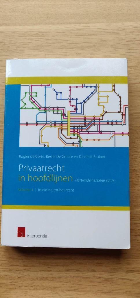 Privaatrecht in hoofdlijnen-vol.1-13de +vol.2 14de editie, Boeken, Ophalen of Verzenden, Zo goed als nieuw, Hogeschool, Intersentia