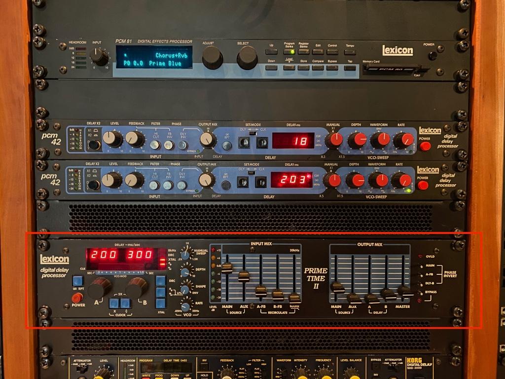 Lexicon Prime Time II modèle 95 Digital Delay des années 198, Musique & Instruments, Effets, Enlèvement, Utilisé, Delay ou Écho