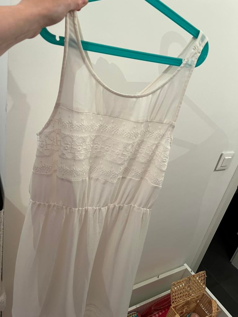 Robe boheme blanche 38, Enlèvement ou Envoi