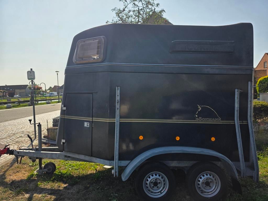 2paards trailer, Dieren en Toebehoren, Paarden en Pony's | Trailers en Aanhangwagens, Zo goed als nieuw, Polyester, Ophalen