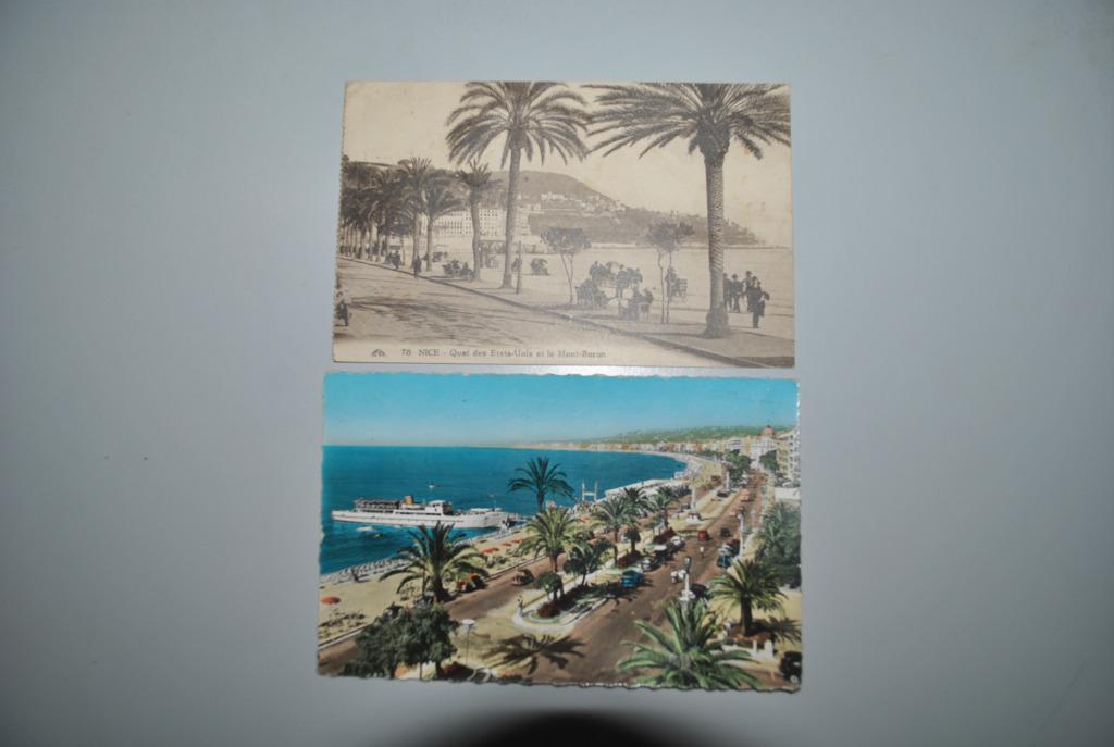France 1925/62 Cartes postales Nice/Quai Etats-Unis, Envoi, France