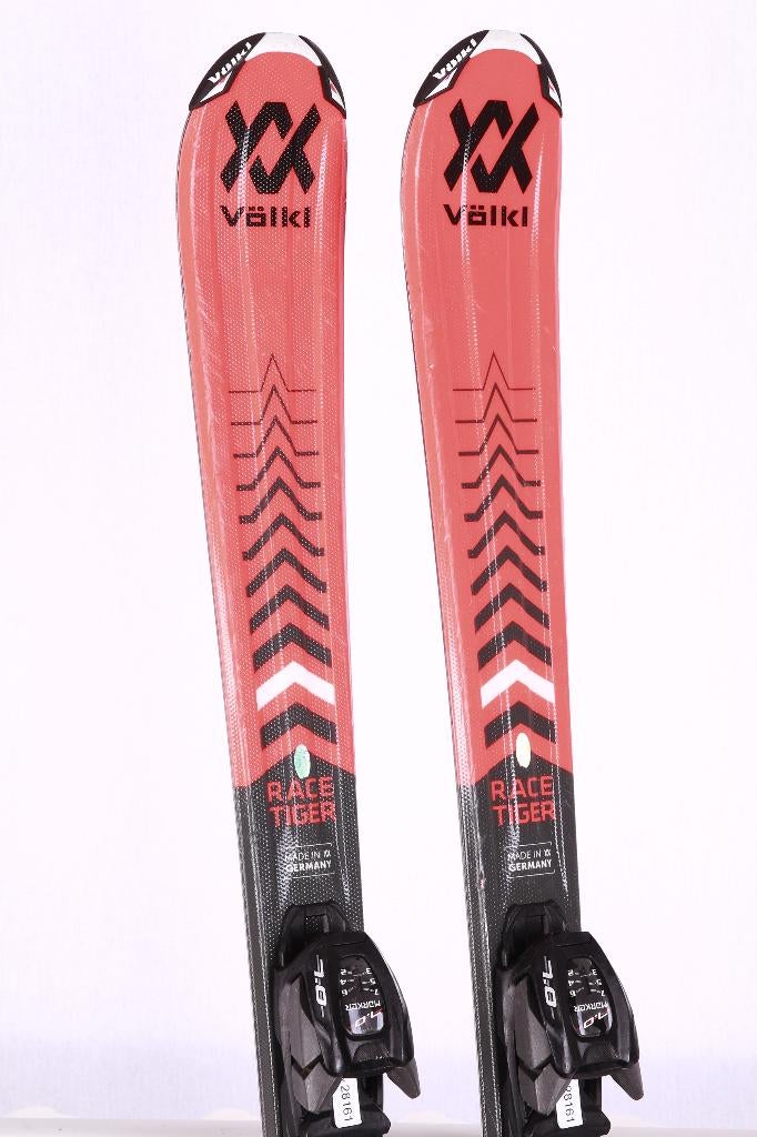 130 kinder ski's VOLKL RACETIGER, power shell cap, Sport en Fitness, Gebruikt, Ophalen of Verzenden, Carve, Ski's