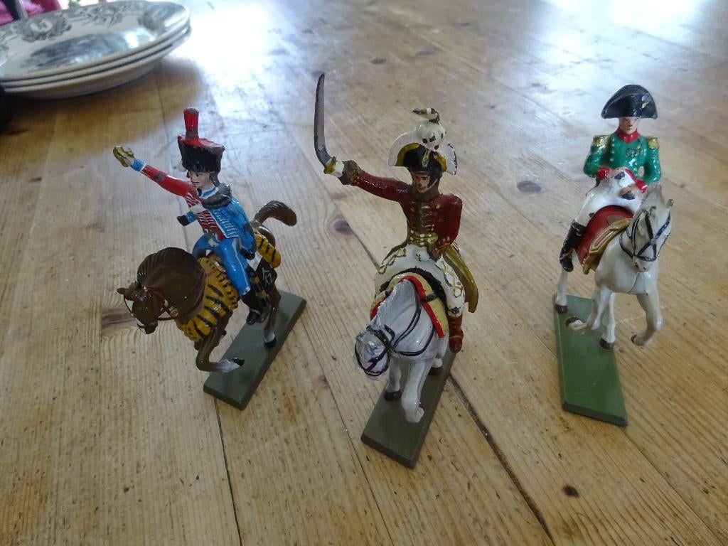 Napoléon et 2 soldats en plomb Starlux, Collections, Enlèvement ou Envoi