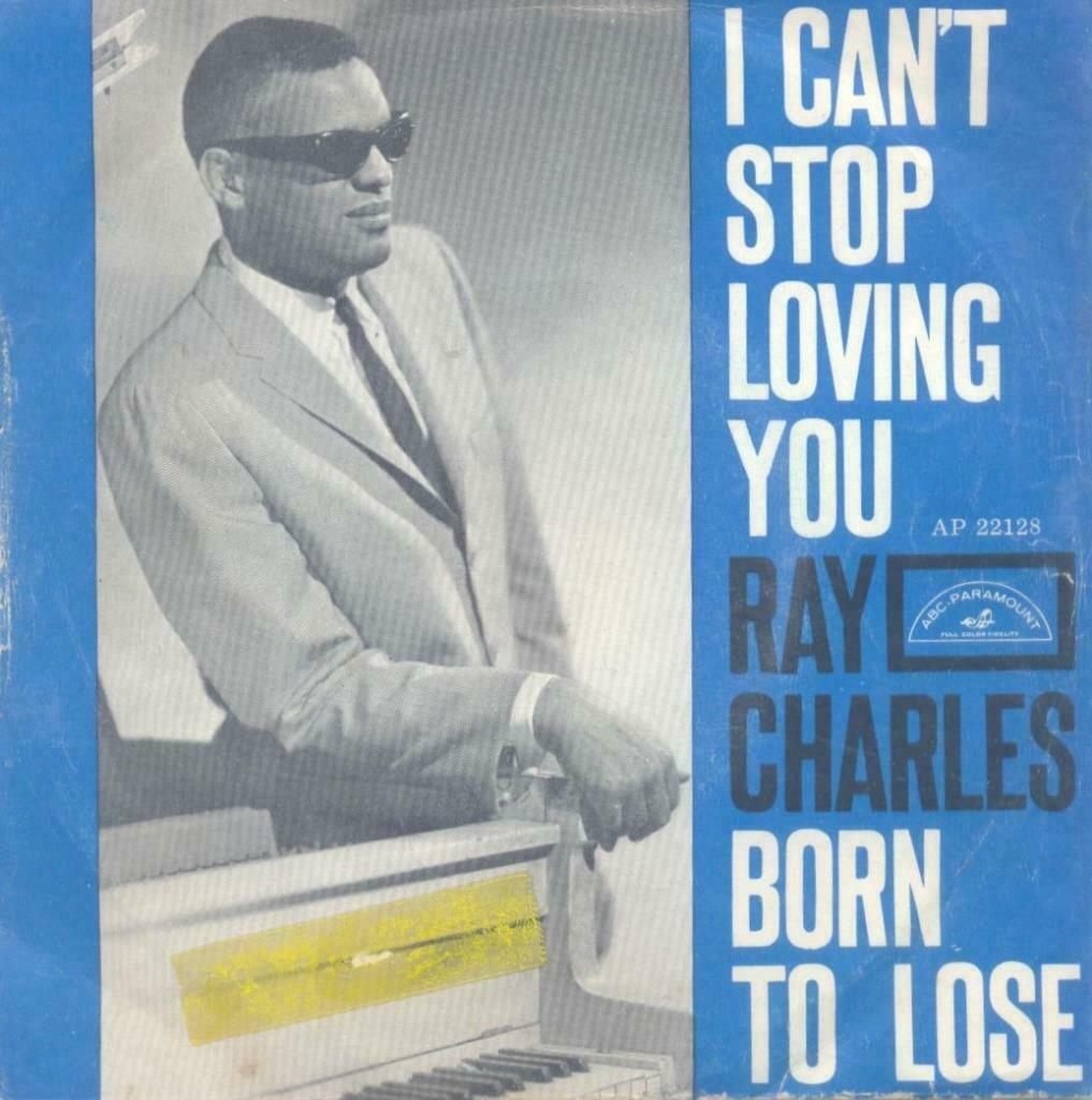 Ray Charles – I can’t stop loving you - Single – 45 rpm, Enlèvement ou Envoi, Utilisé, Pop