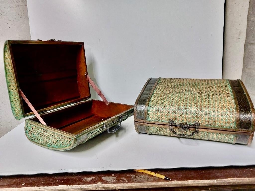 houten koffers, Handtassen en Accessoires, Koffers, Zo goed als nieuw, Overige materialen, Ophalen of Verzenden