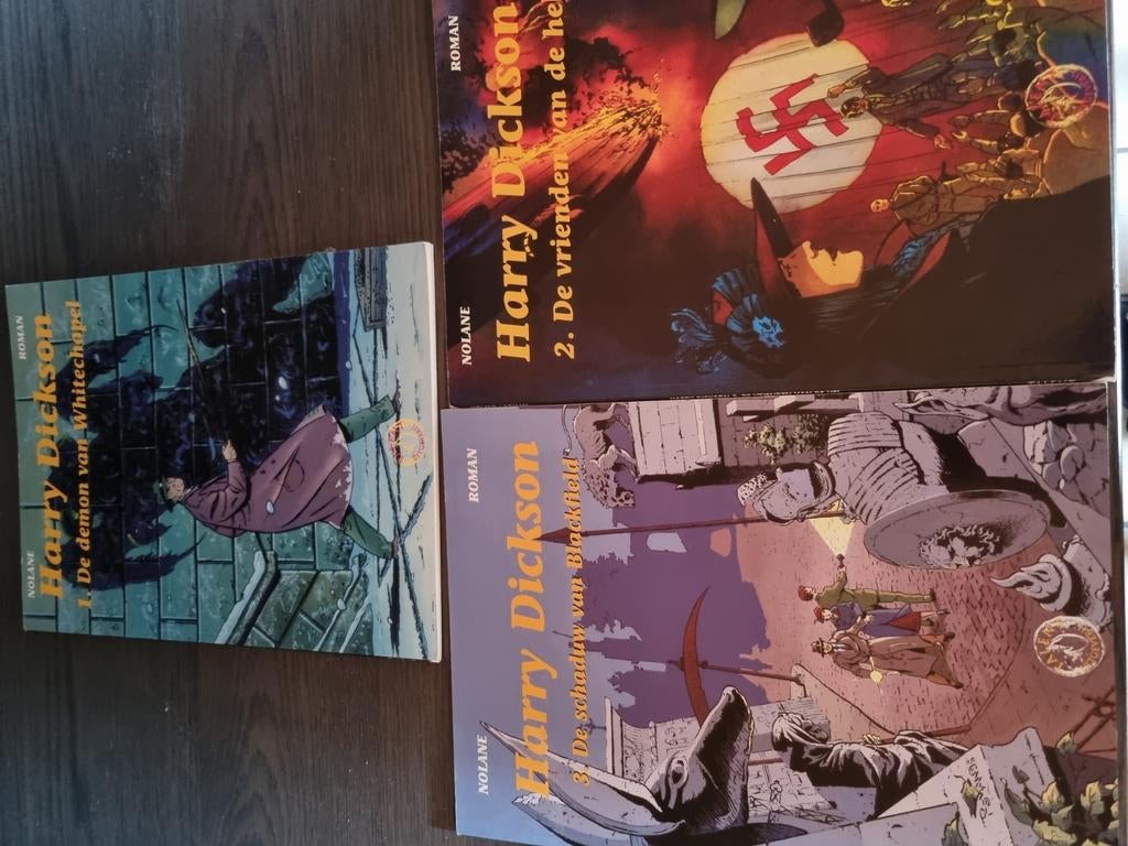 Harry Dickson - De demon van Whitechapel + 2 en 3, Boeken, Ophalen of Verzenden, Zo goed als nieuw, Roman