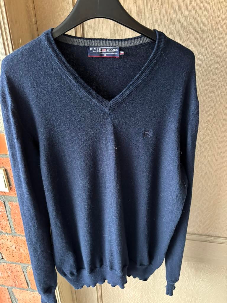 Pull River Woods, bleu foncé, grand, Enlèvement ou Envoi