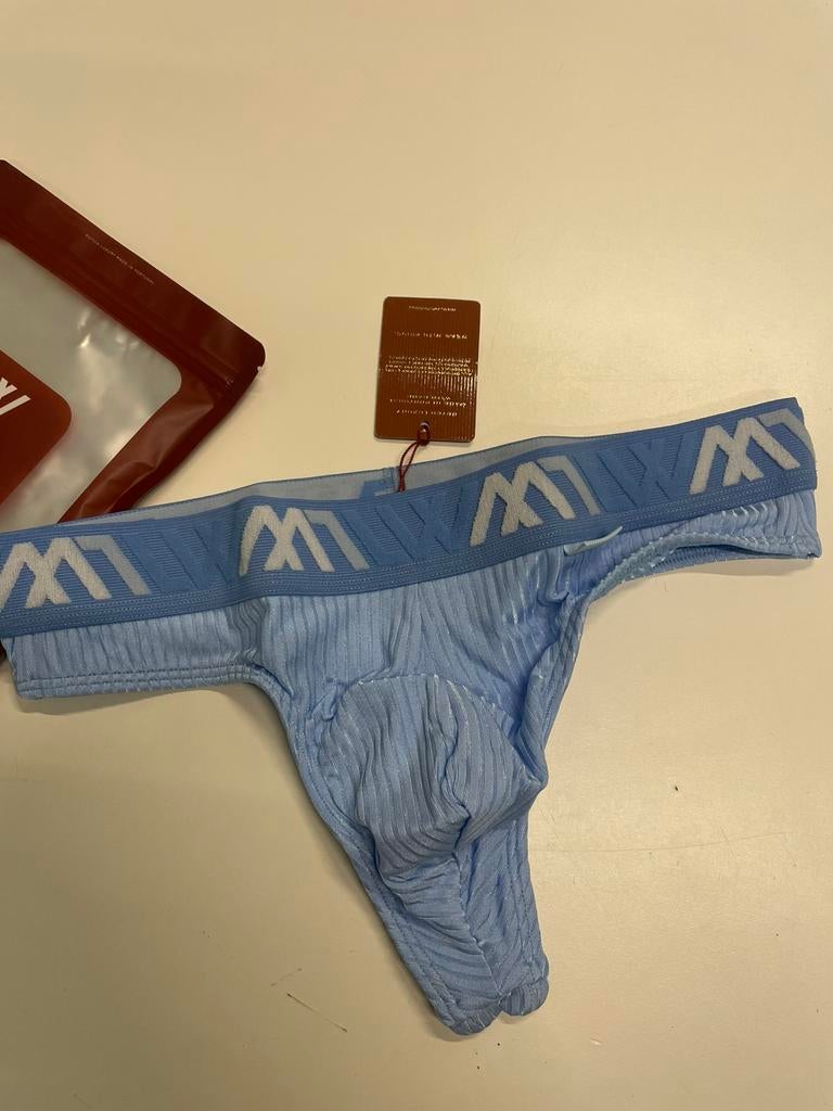 String exclusif signé Lvw, Envoi, Bleu, Lvw, Slip