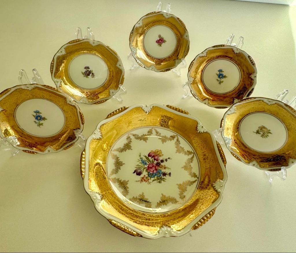 Goud porselein Winterling Bavaria, Ophalen