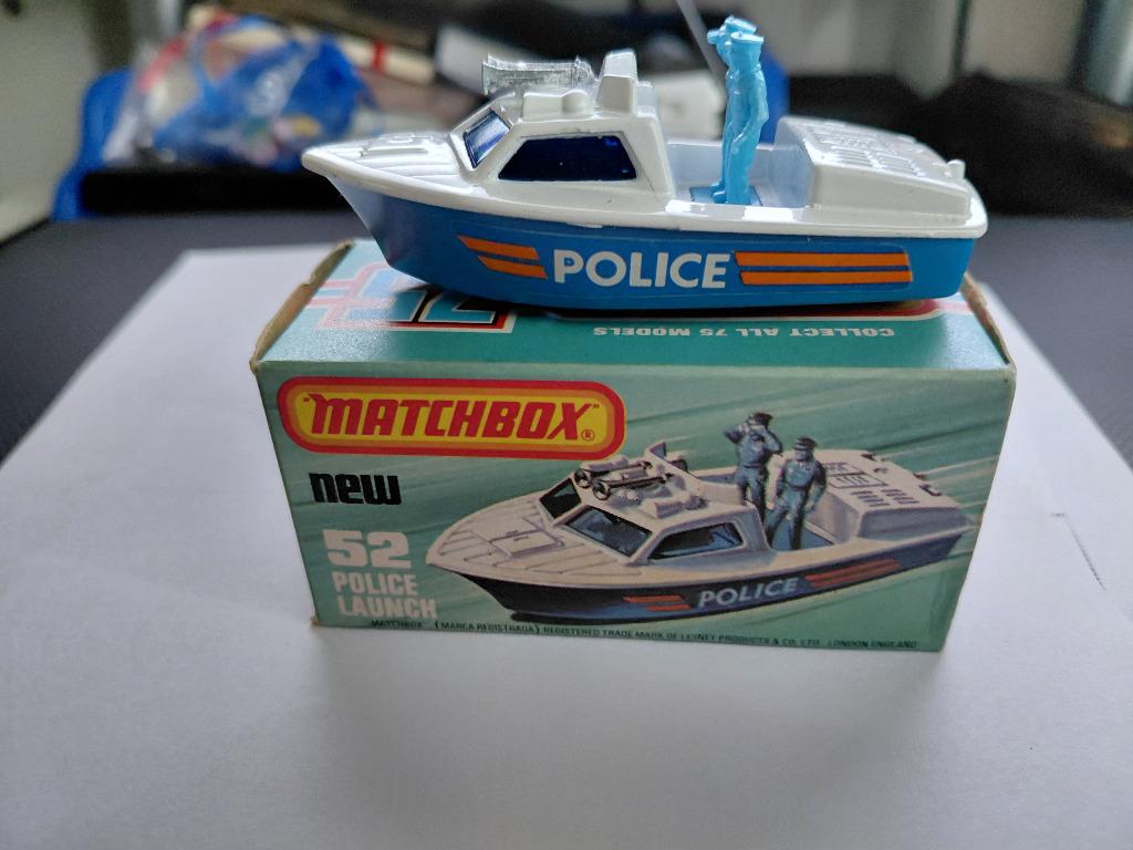 Boîte de type K Matchbox 52d Police Launch, Enlèvement ou Envoi, Comme neuf, Autres types