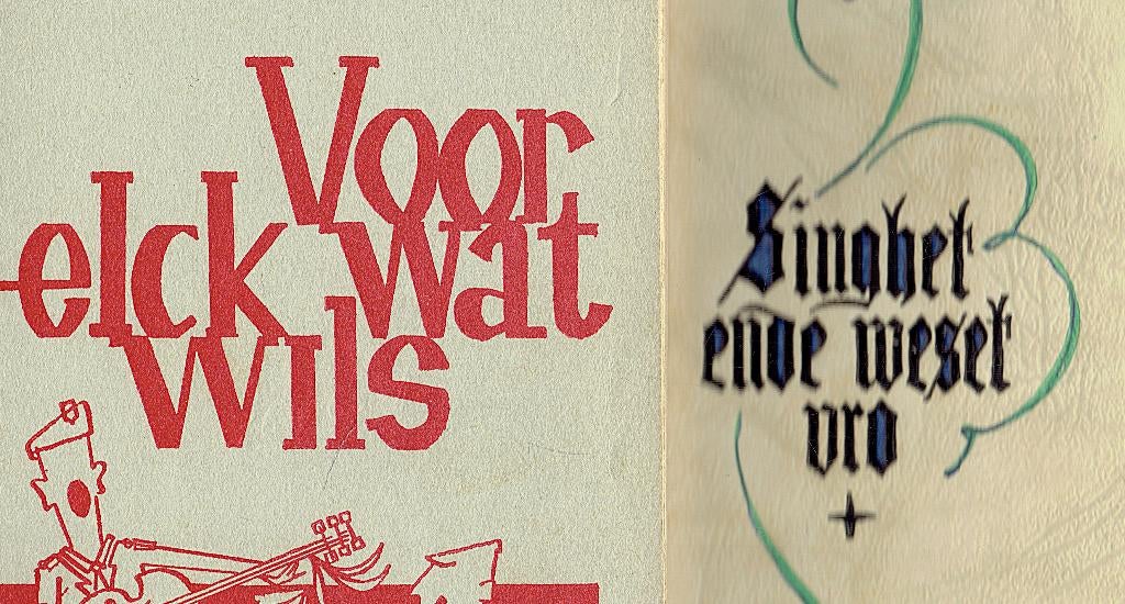 Volksliedjes  Singhetende weset vro & Voor elck wat wils., Boeken, Overige Boeken, Gelezen, Ophalen of Verzenden