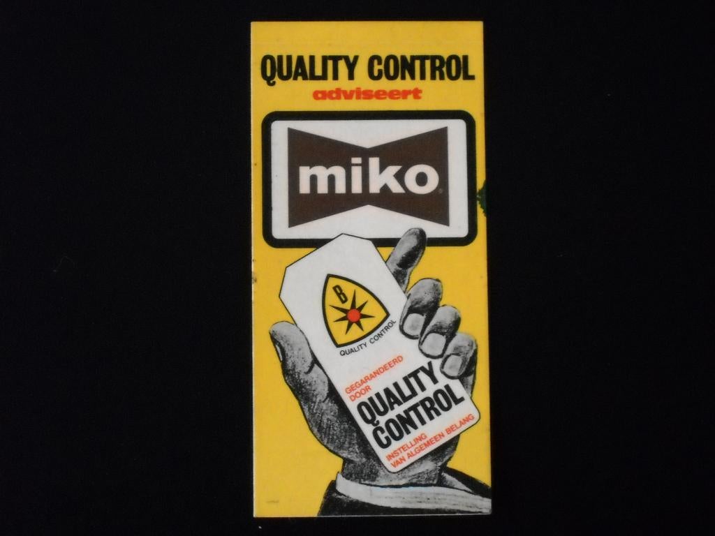 ancien autocollant Miko - café, Collections, Enlèvement ou Envoi, Neuf, Société ou Association