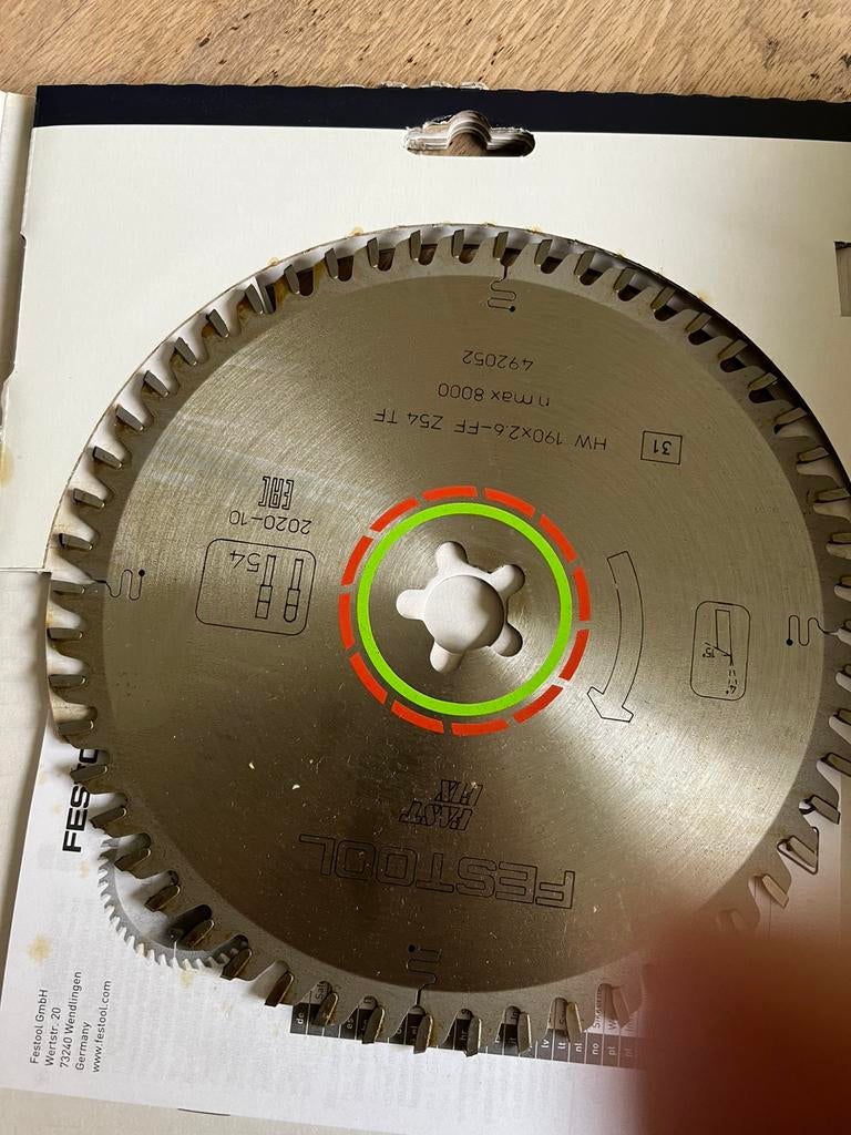 Festool zaagblad, Doe-het-zelf en Bouw, Ophalen, Invalzaag, Nieuw, 30 tot 70 mm