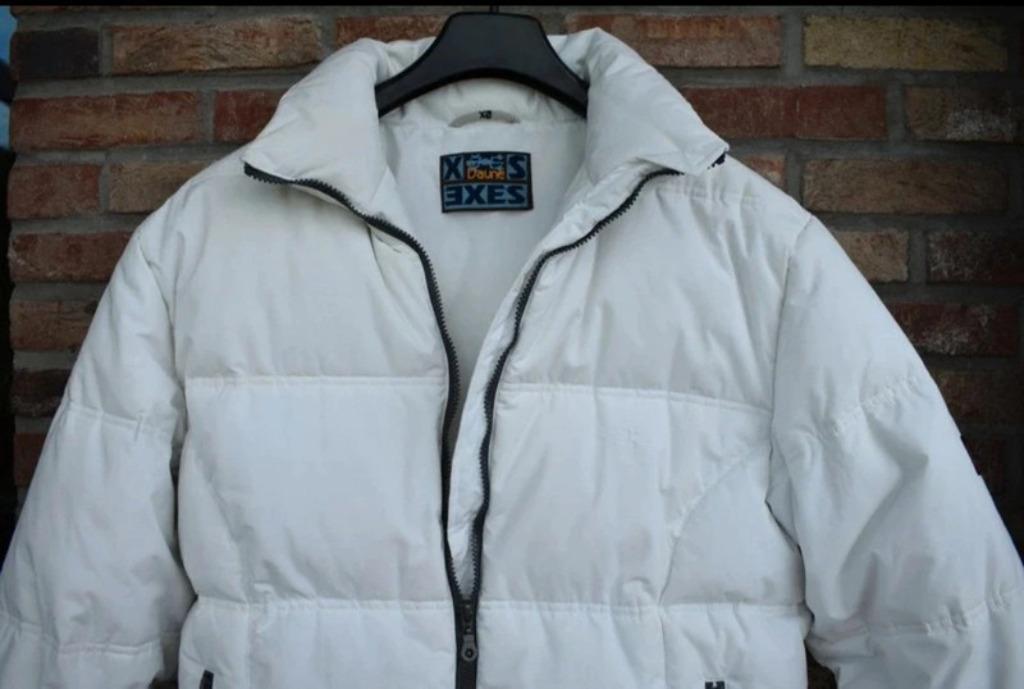 Veste de sport d'hiver blanche matelassée  femme T42 ( XL), Enlèvement ou Envoi, X Daune S, Blanc, Taille 42/44 (L)