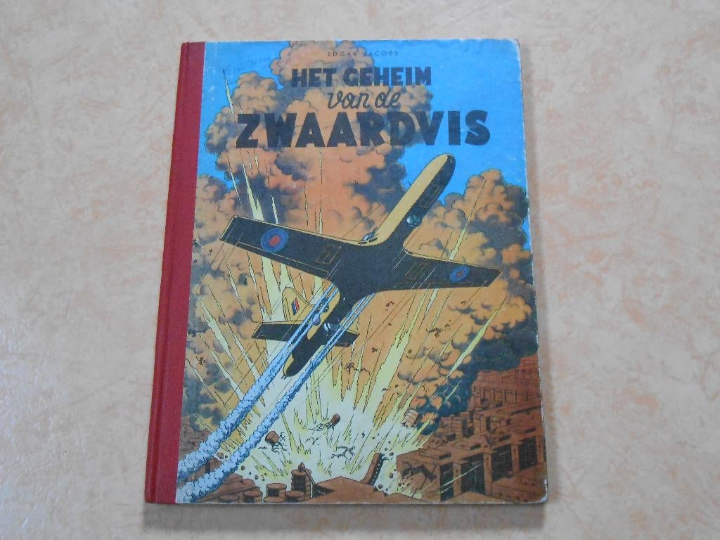 Blake en Mortimer 1 Het geheim van de Zwaardvis 1950 1 ste, Gelezen, Edgar P. Jacobs, Eén stripboek, Ophalen of Verzenden