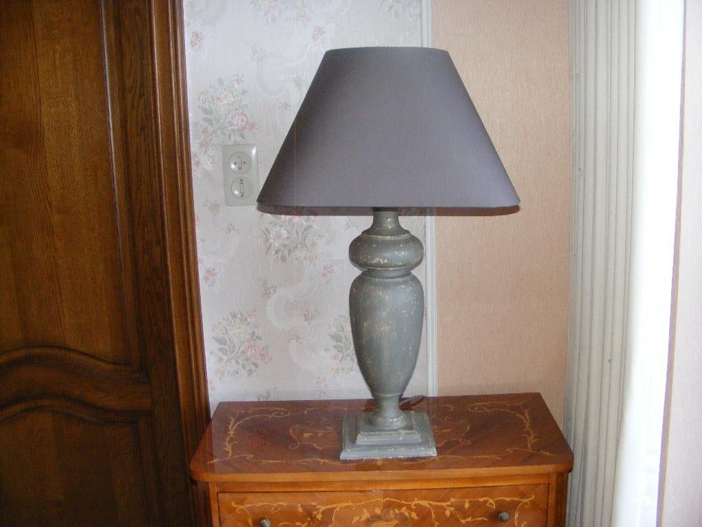schemerlamp, Huis en Inrichting, Lampen | Tafellampen, Ophalen, Rustiek, Zo goed als nieuw, 75 cm of meer