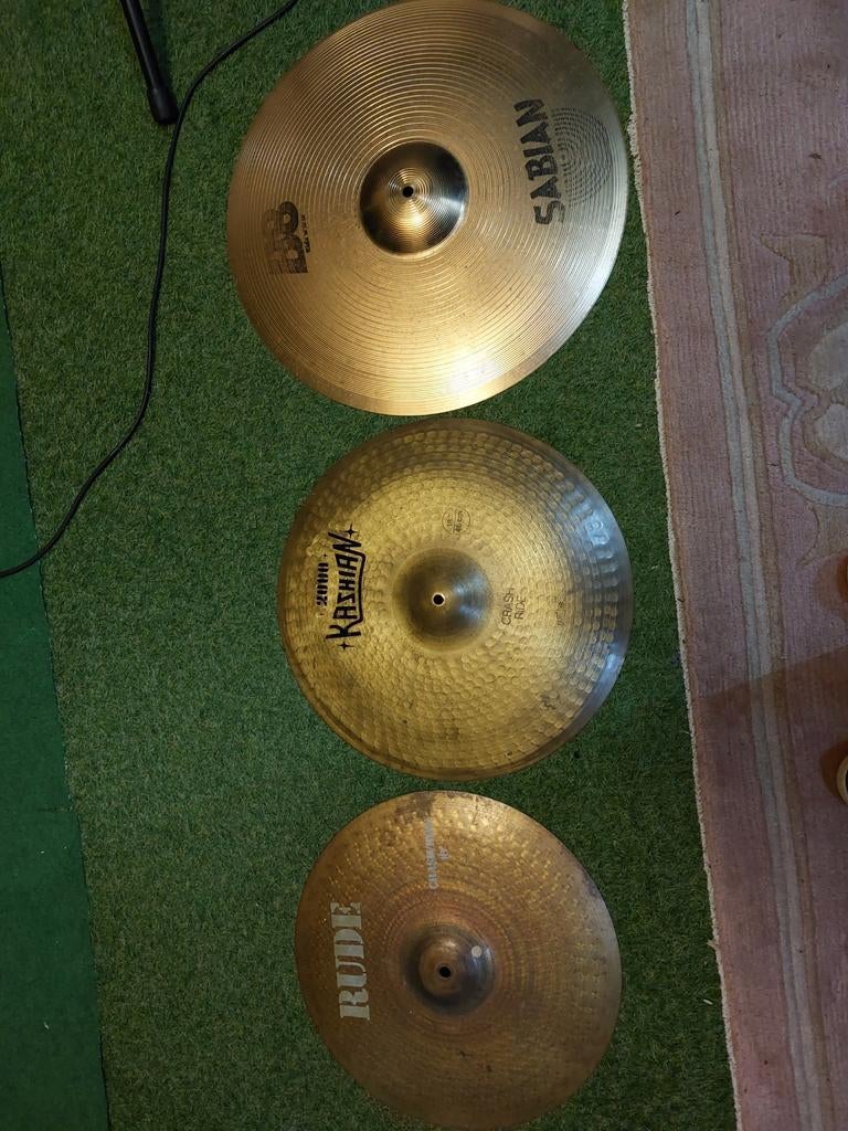 Symbalen kashian/rude/sabian., Muziek en Instrumenten, Drumstellen en Slagwerk, Ophalen