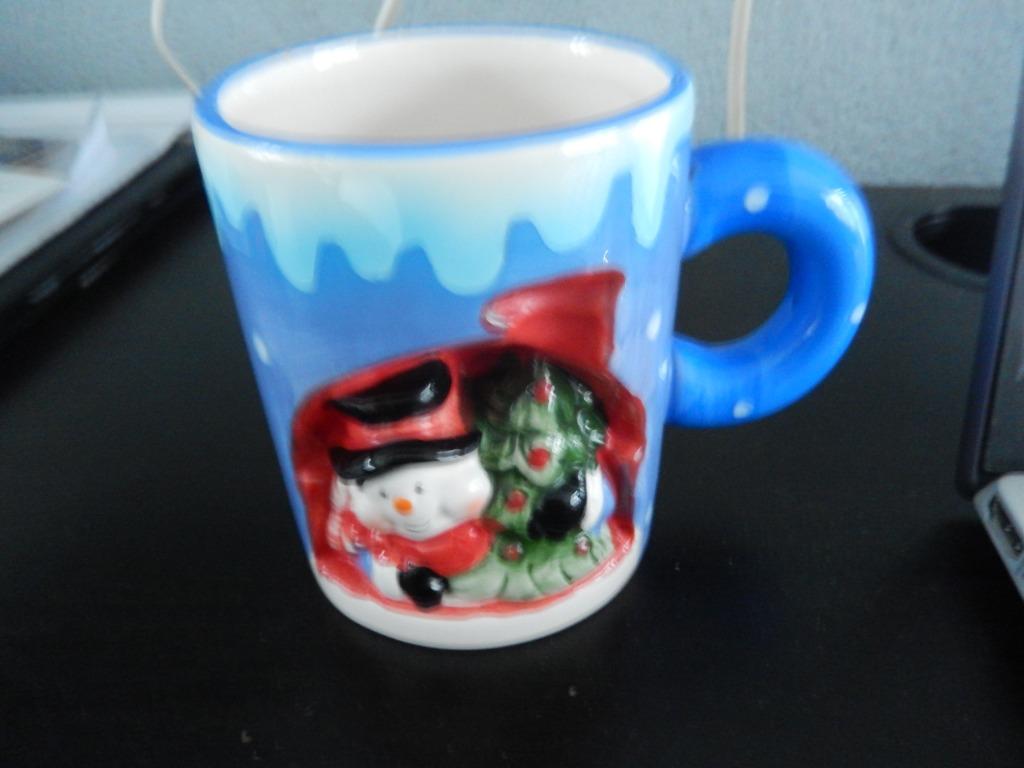 2 stenen kerst bekers (zgan), Ophalen, Zo goed als nieuw