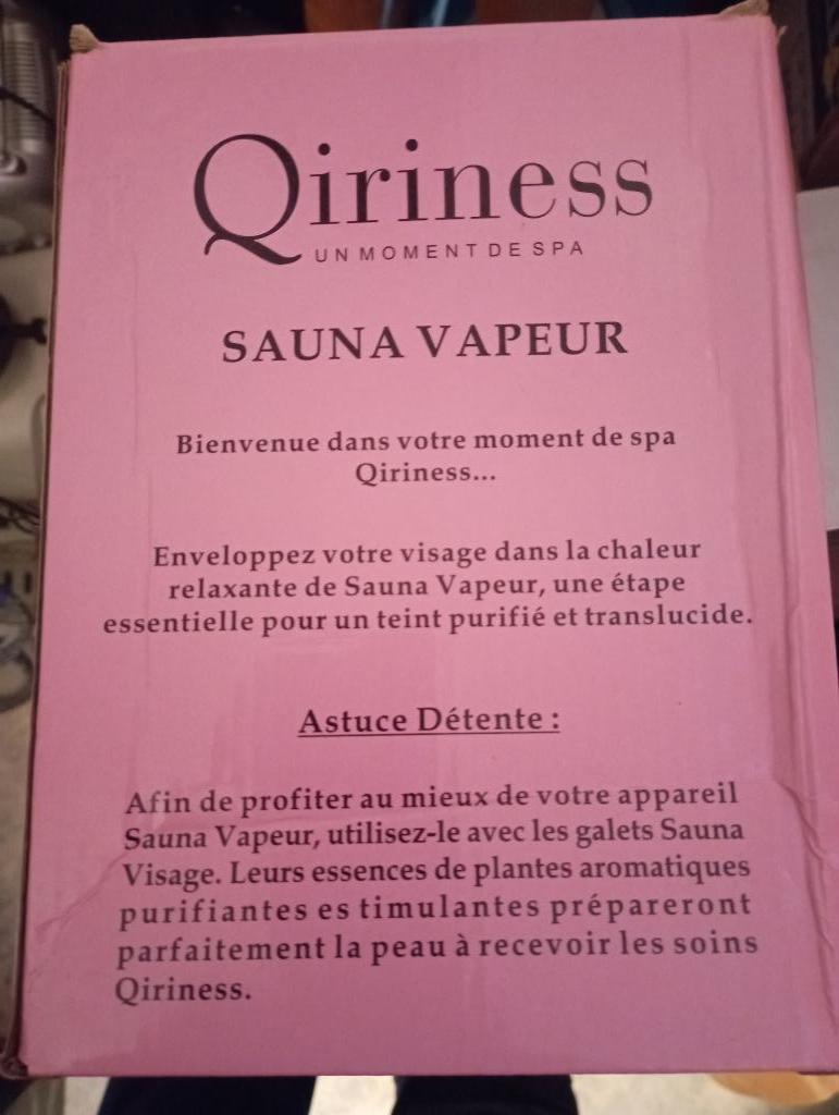 sauna facial vapeur Qiriness, Enlèvement, Comme neuf, Autres types