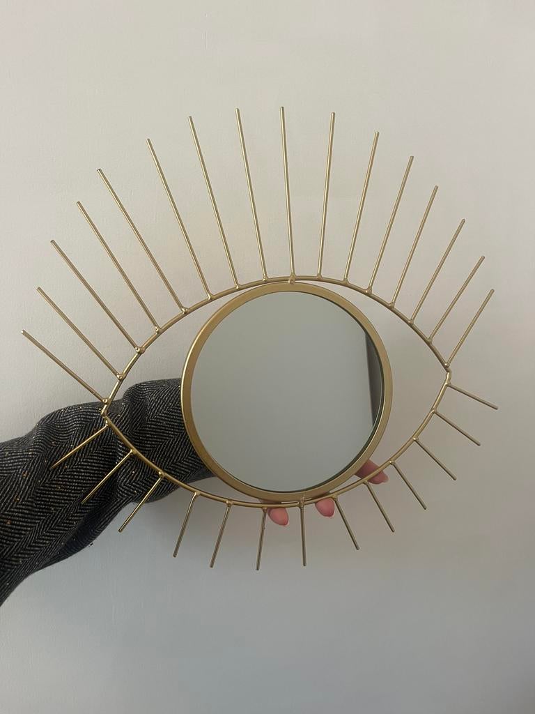 Gouden spiegel Leen Bakker, Neuf, Enlèvement ou Envoi, Moins de 100 cm, Ovale