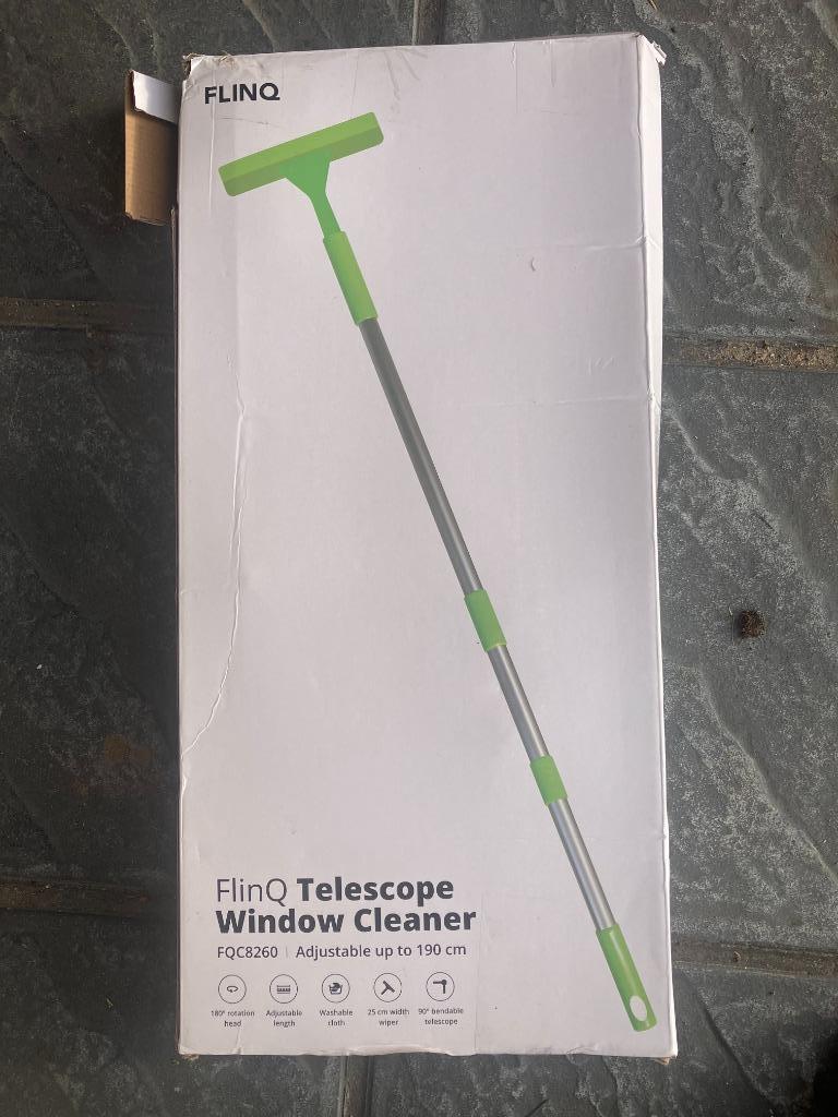 Nieuwe Flinq telescopische wasborstel ramen, Ophalen of Verzenden, Raamwisser of Trekker