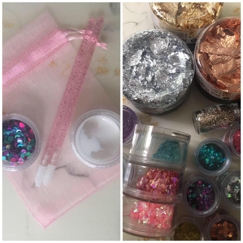 DIY setje: festival glitters voor gezicht, Ophalen of Verzenden, Nieuw, Gehele gezicht, Accessoires