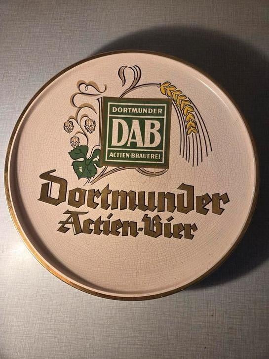 Vintage wandbord DAB, Verzamelen, Ophalen of Verzenden, Zo goed als nieuw, Reclamebord, Plaat of Schild
