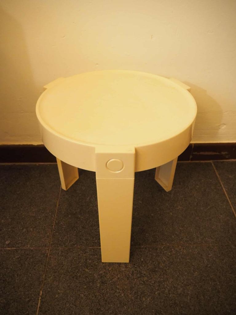 Space Age bijzettafeltje, Flair voor Prisunic, 1970s, Huis en Inrichting, Space Age, Gebruikt, Rond, Minder dan 50 cm