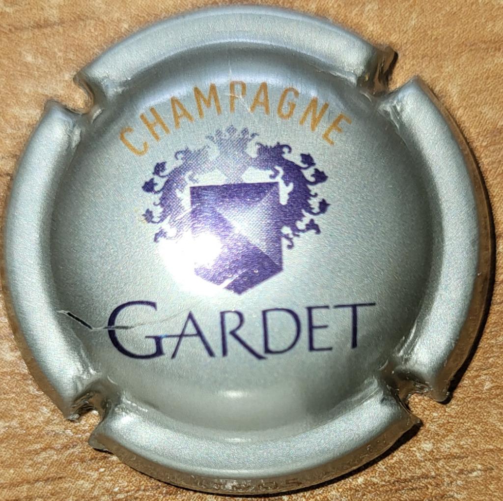 Capsule Champagne GARDET argent & bleu nr.07, Ophalen of Verzenden, Gebruikt, Frankrijk, Champagne