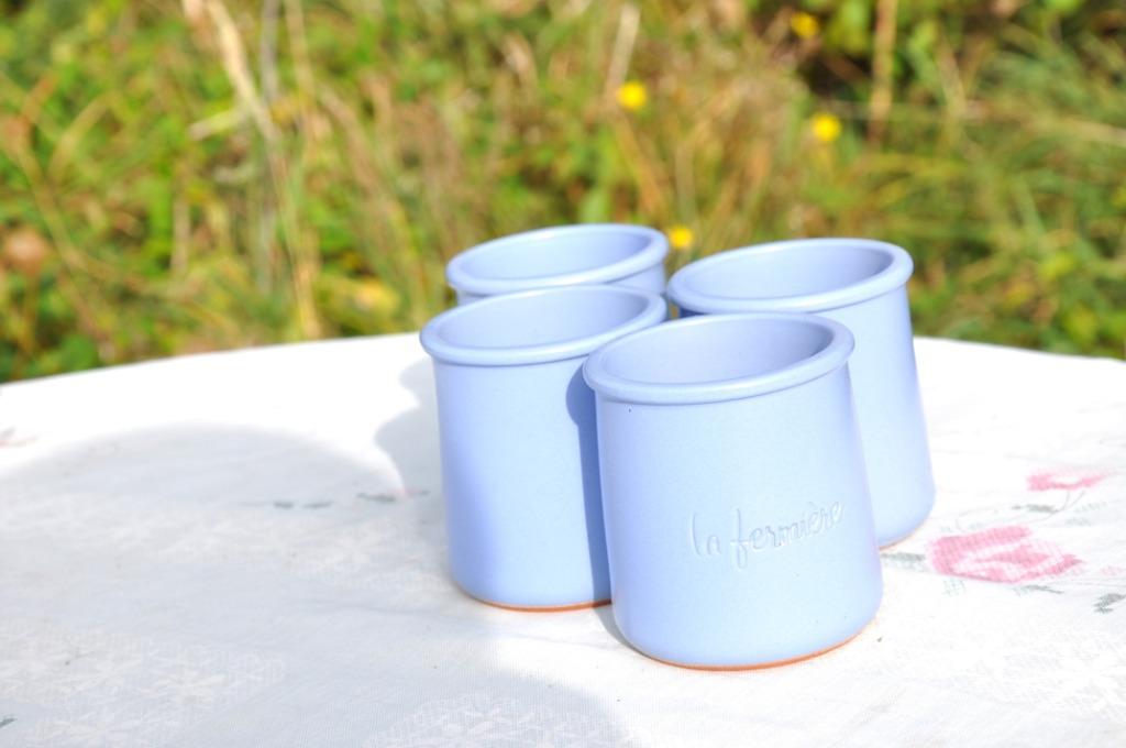 4 pots en terre cuite la fermière, Enlèvement ou Envoi, Comme neuf, Poterie, Récipient(s)