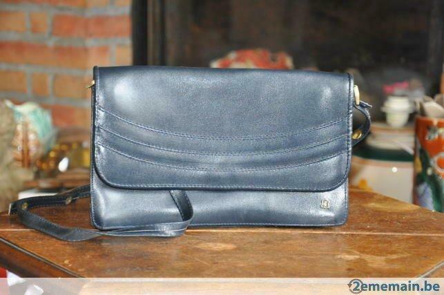 sac pochette bleu marine D7, Handtassen en Accessoires, Tassen | Damestassen, Gebruikt, Ophalen of Verzenden