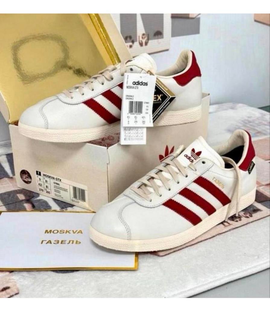 ADIDAS MOSKVA GTX Gazelle - Zeldzaam 42 2/3 Sneakers NIEUW, Wit, Nieuw, Ophalen of Verzenden, Sneakers