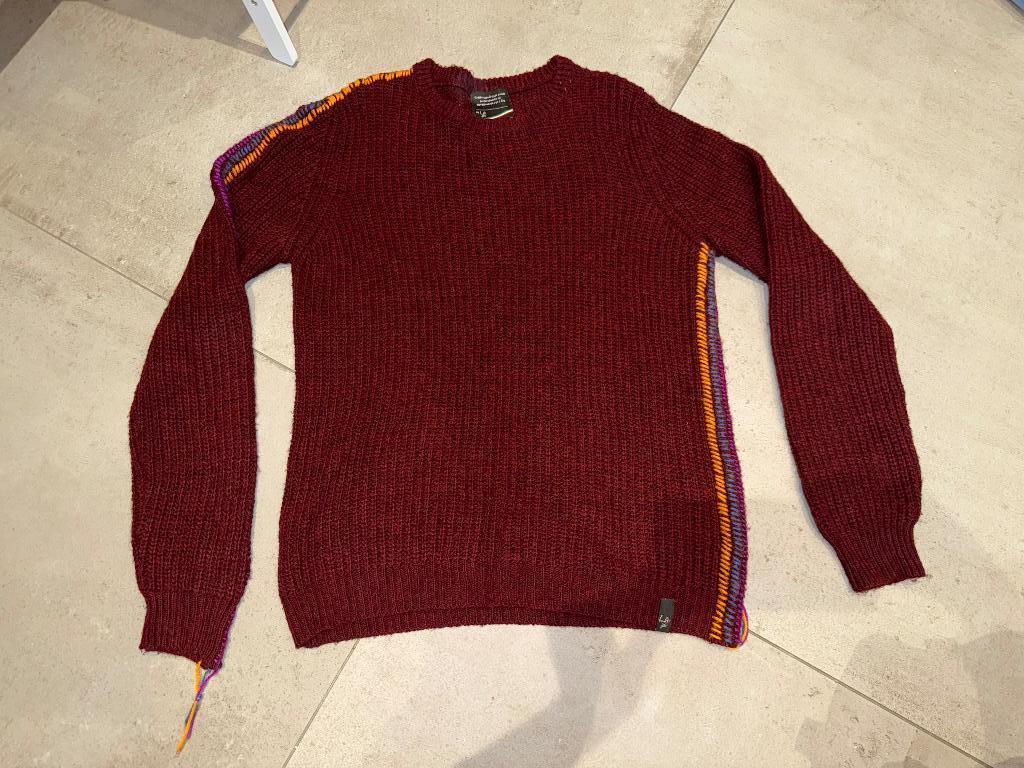 Pull Marque Italienne bordeaux, Ophalen of Verzenden, Nieuw, Maat 48/50 (M), Rood
