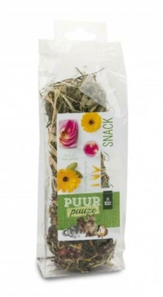 Puur pauze hooistick goudsbloem & roos, Dieren en Toebehoren, Dierenvoeding, Ophalen of Verzenden, Knaagdier of Konijn