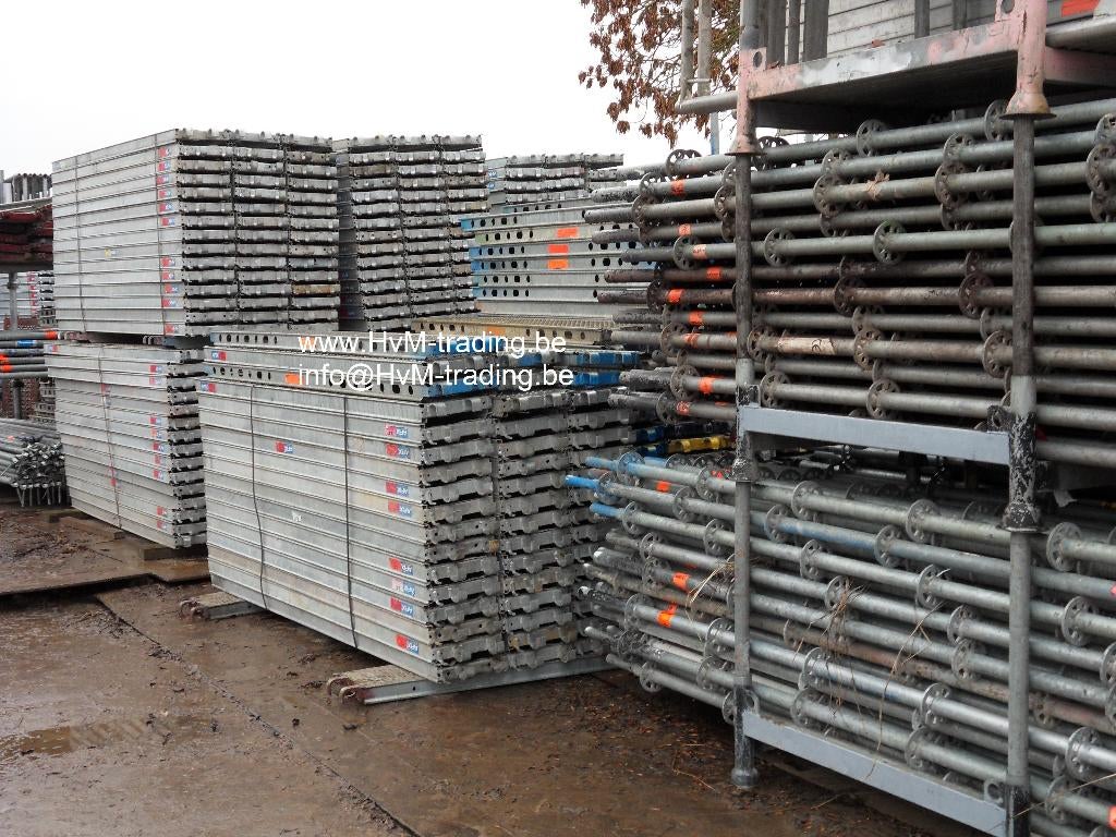 Echafaudage Altrad MJ Scafom (compatible avec Layher), Bricolage & Construction, Échafaudages, Enlèvement, Utilisé, Échafaudage de toiture