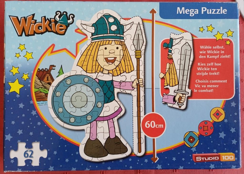 puzzel Wickie de Viking, Ophalen of Verzenden, Meer dan 50 stukjes, Gebruikt