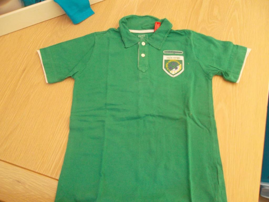 T-shirt Esprit Groen 128-134, Kinderen en Baby's, Kinderkleding | Maat 128, Zo goed als nieuw, Jongen, Shirt of Longsleeve, Ophalen of Verzenden