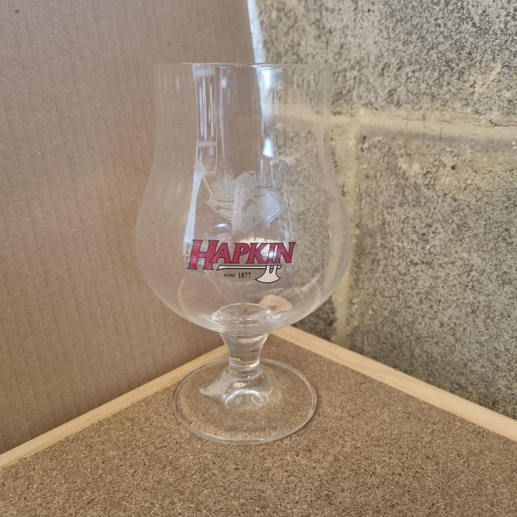Verre Hapkin, Verzamelen, Biermerken, Ophalen of Verzenden, Gebruikt, Glas of Glazen, Overige merken