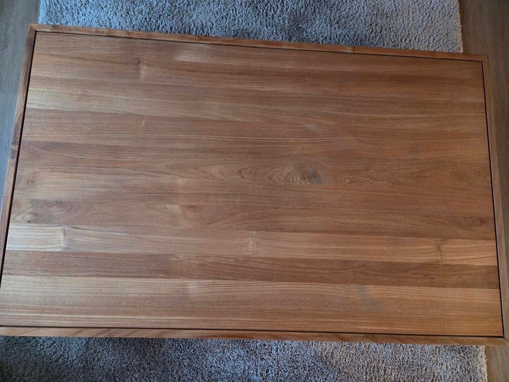 Salontafel Ethnicraft 80x130cm, 2 duwshuiven, Ophalen, 100 tot 150 cm, 50 tot 100 cm, Zo goed als nieuw