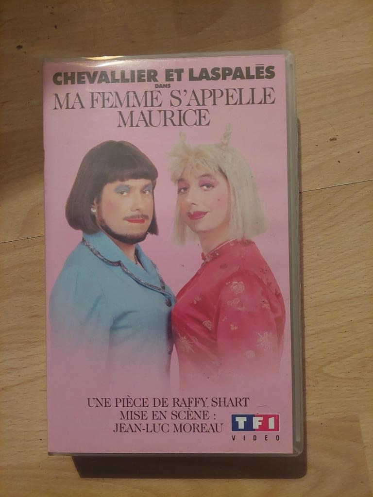 VHS Ma femme s'appelle Maurice pièce de théâtre Laspalès, Tous les âges, Enlèvement ou Envoi, Utilisé, Comédie