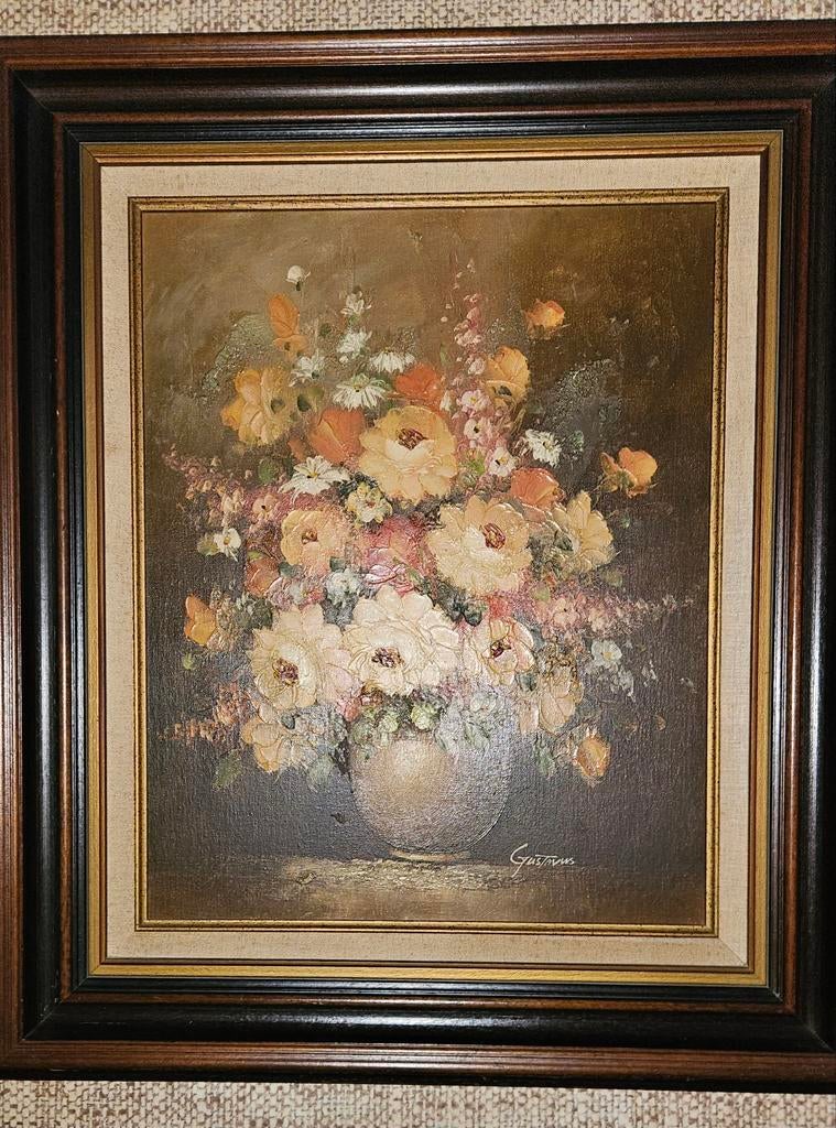 Schilderij bloemen in vaas, Ophalen