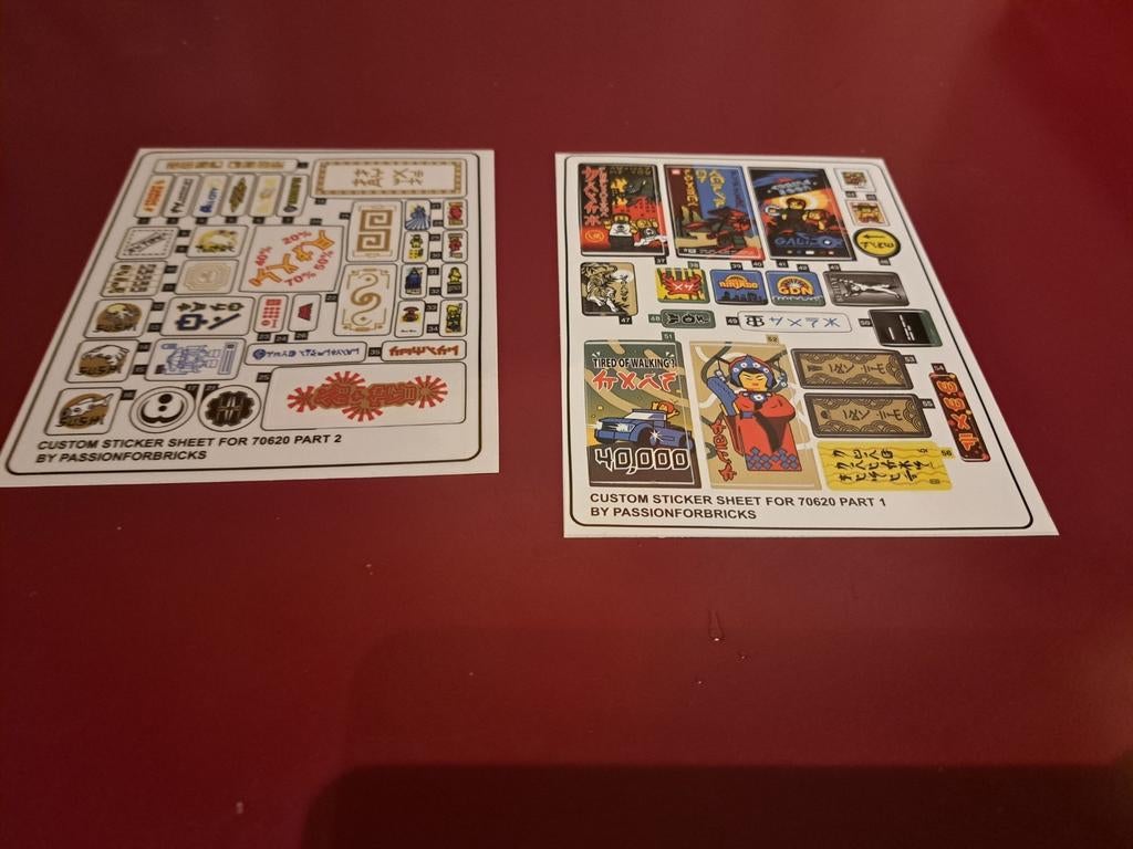 Feuille d'autocollants Lego Ninjago City 70620 (remplacement, Enlèvement ou Envoi, Neuf, Lego