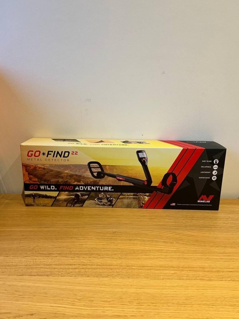 Minelab GO-FIND 22 Metaaldetector - Nieuw, Hobby & Loisirs créatifs, Détecteurs de métaux, Neuf, Enlèvement ou Envoi, Sensibilité réglable