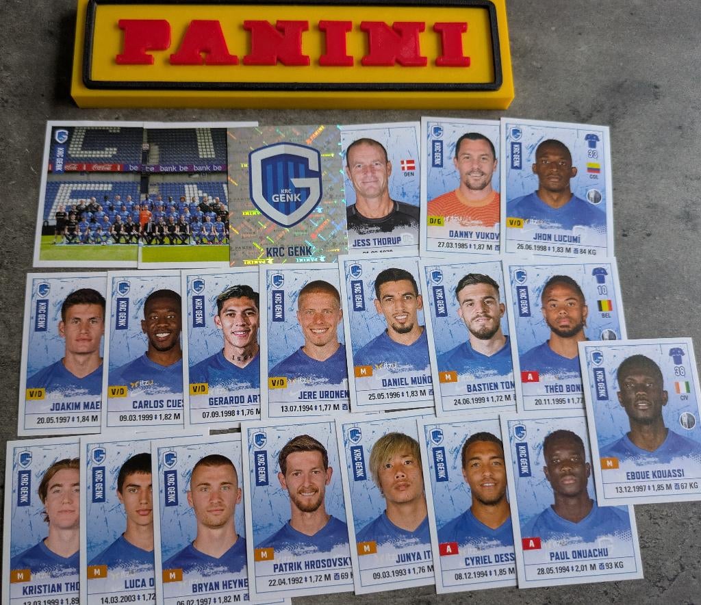 Panini FOOTBALL 2020/21 STICKERS RACING GENK 21X VOETBAL, Ophalen of Verzenden, Nieuw