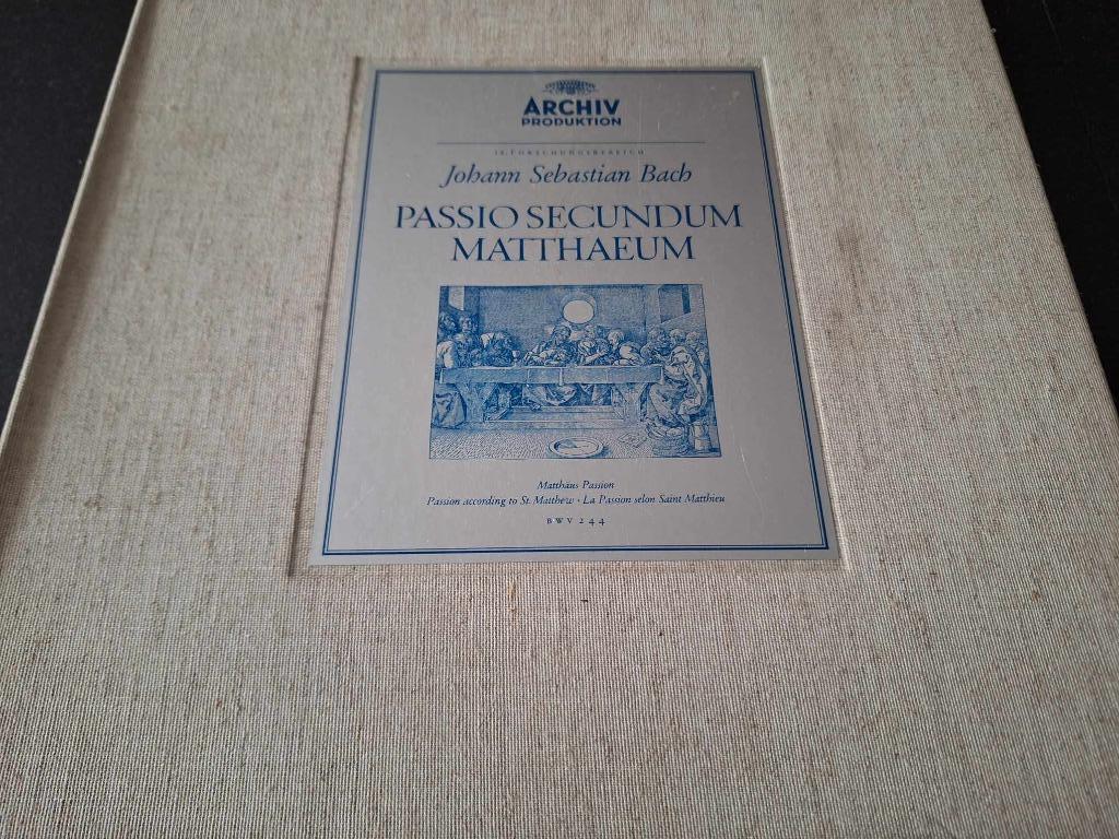 Bach / Richter - Passio Secundum Matthæum Box 4 x Lp's Vinyl, 12 pouces, Baroque, Enlèvement ou Envoi, Utilisé