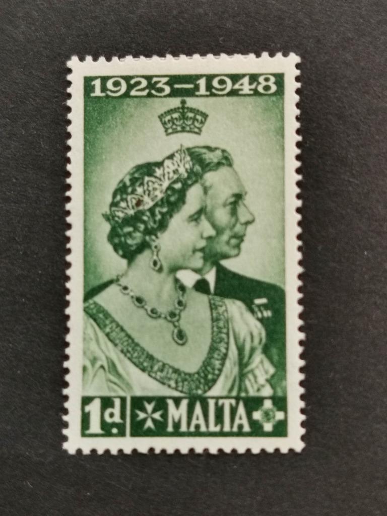 Malte 1949 - Jubilé d'argent du roi et de la reine *, Enlèvement ou Envoi, Malte, Non oblitéré
