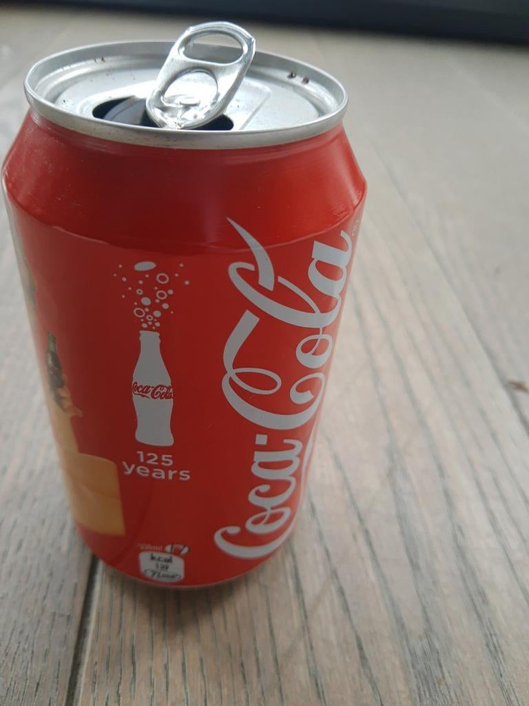 Leeg blikje Coca-Cola 2012 ; 125 jaar bestaan, Ophalen of Verzenden, Zo goed als nieuw