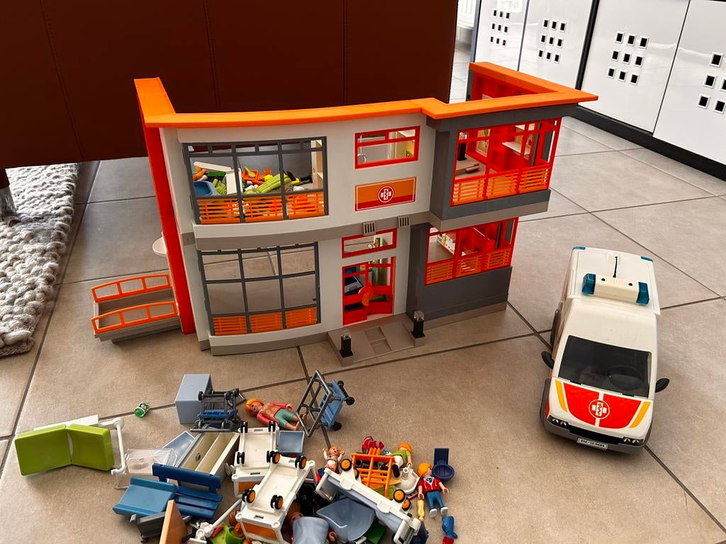 Playmobil ziekenhuis, Enlèvement, Comme neuf, Ensemble complet