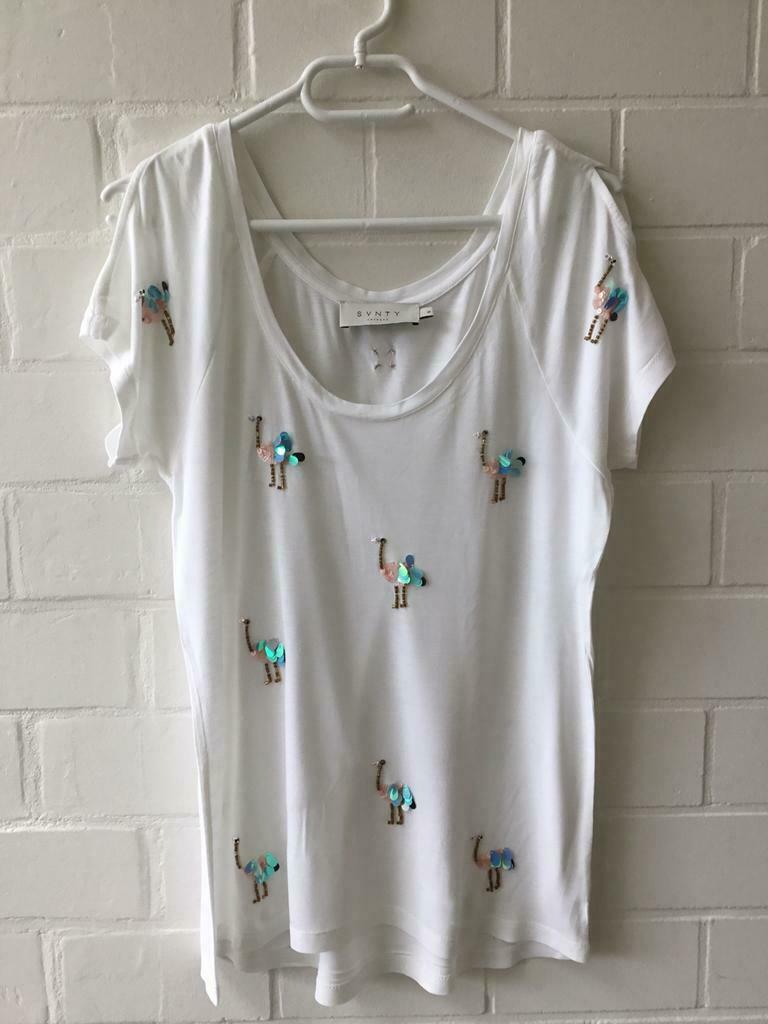 T-shirt SVNTY Anvers, Enlèvement ou Envoi, Taille 36 (S), Comme neuf, Blanc