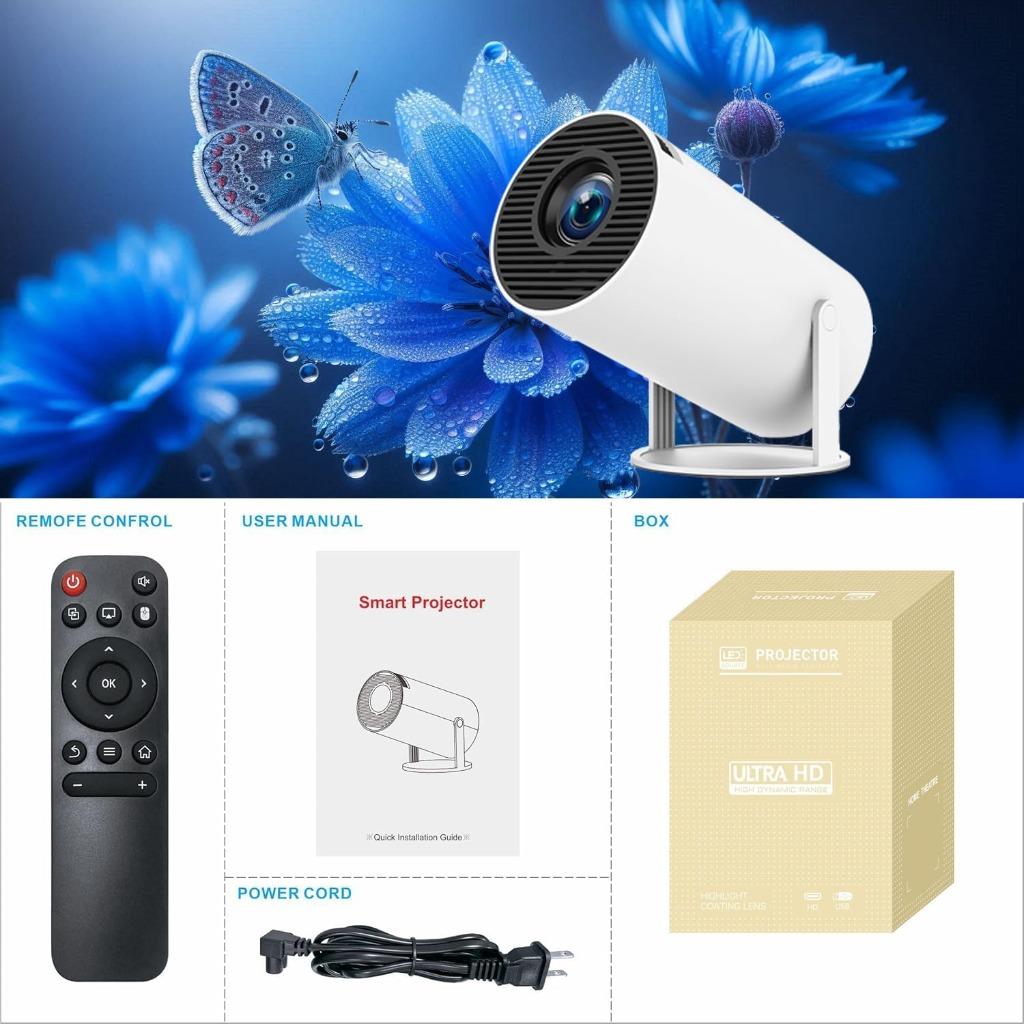 Draagbare mini projector  4K Beamer SNELLE RGATIS LEVERING, Hobby en Vrije tijd, -, Verzenden, -, THUNRLGE